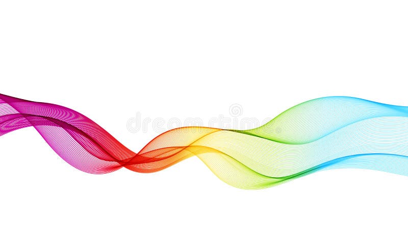 Abstract vector background with smooth color wave royalty free illustration