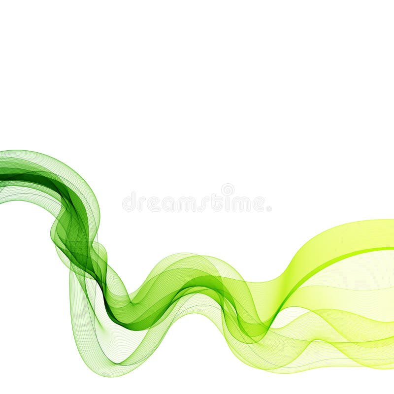 Abstract vector background with smooth color wave. Smoke wavy lines. eps 10 stock illustration