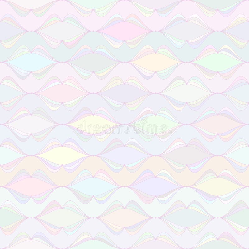 Abstract vector background Wave line mosaic Seamless pattern vector illustration