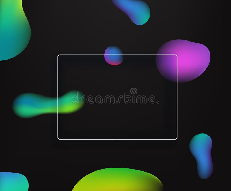 Abstract vector background with frame. vector illustration
