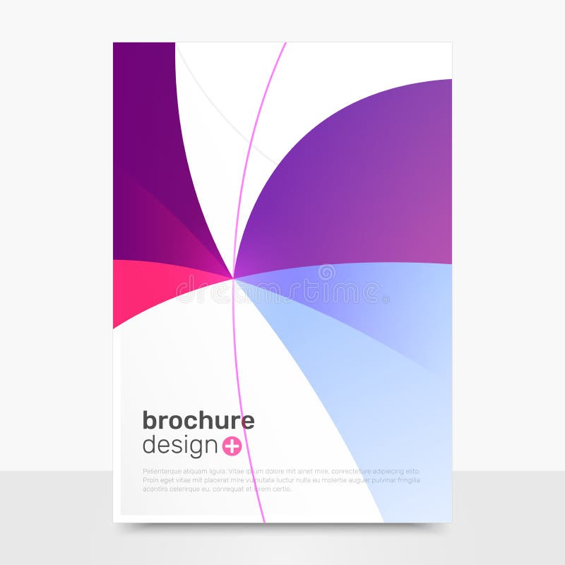 Abstract Vector Brochure Design. Modern Vector Brochure Mockup. Company Brochure Templates