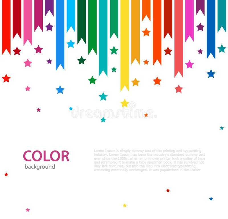Abstract vector color background with empty place for text. stock illustration