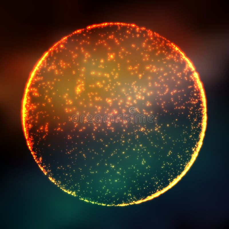 Abstract Vector Colorful Mesh Background. Black Hole or Singularity