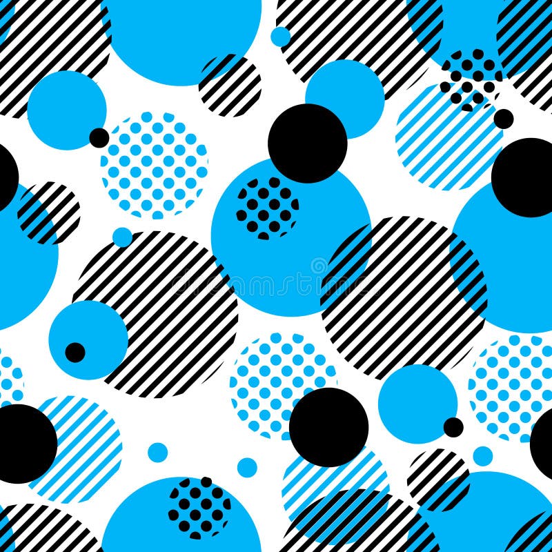 Abstract vector geometric pattern with simple radial shapes, dots, stripes, lines and circles. vector illustration Abstract vector geometric pattern with simple radial shapes, dots, stripes, lines and circles. vector illustration
