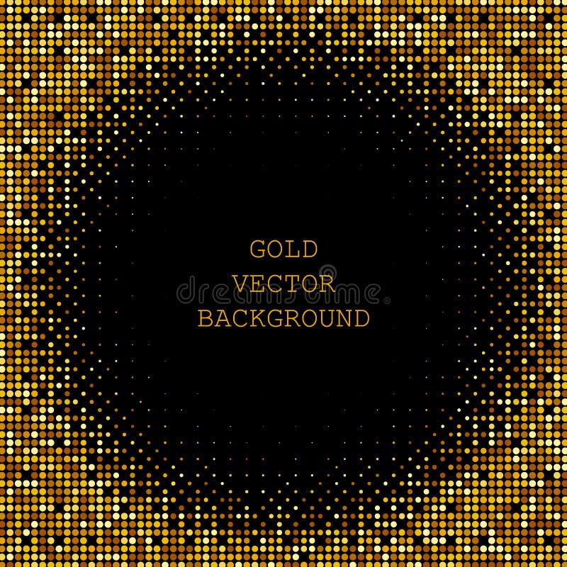 Abstract Vector Gold Glitter Background Design Template. Eps 10 Stock