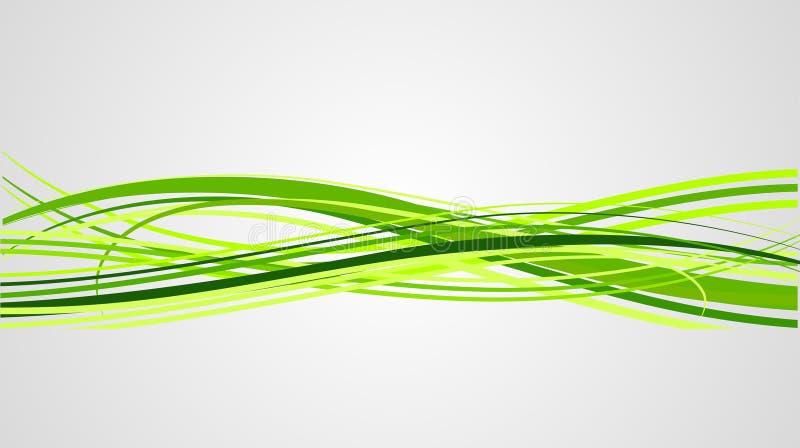 Abstract Vector Green Lines Stock Vector - Illustration of abstract