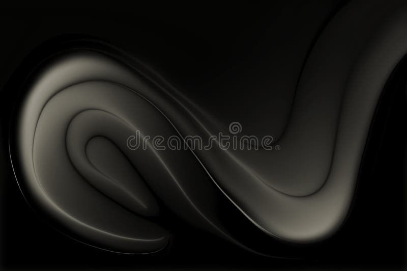 Abstract vector grey scale shaded wavy background with lighting and 3 d effect, vector illustration