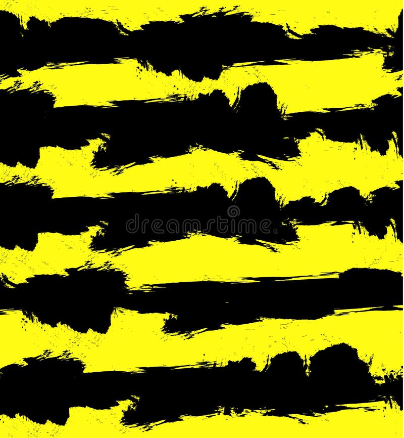 Abstract VECTOR Grunge Background with Black and Yellow Stripes