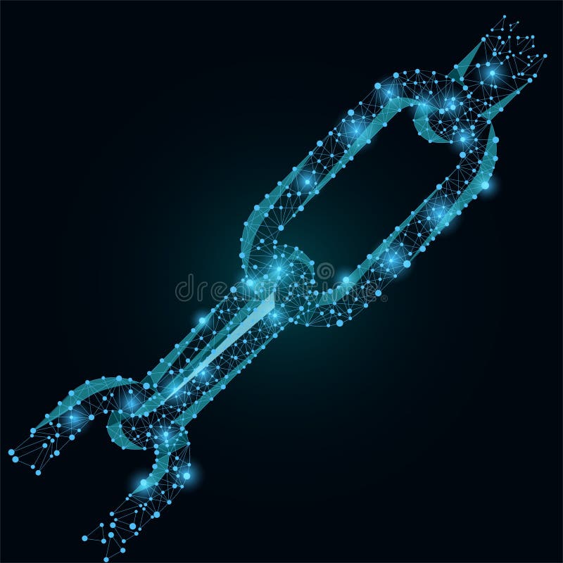 Abstract vector mash line and point Blockchain link vector illustration Abstract vector mash line and point Blockchain link vector illustration