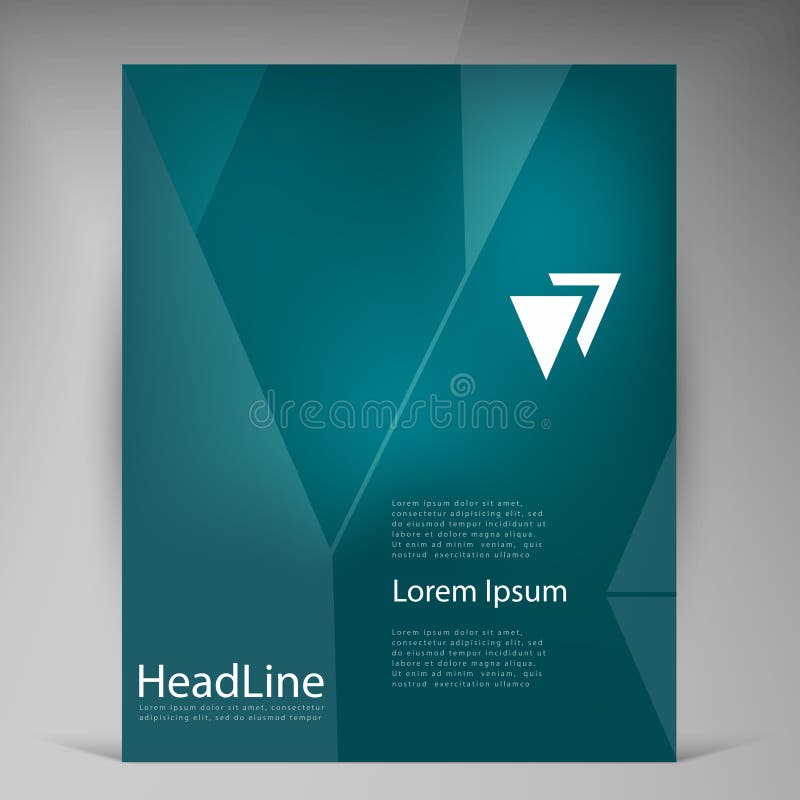 Abstract Vector Modern Flyers Brochure. Stock Vector Illustration of