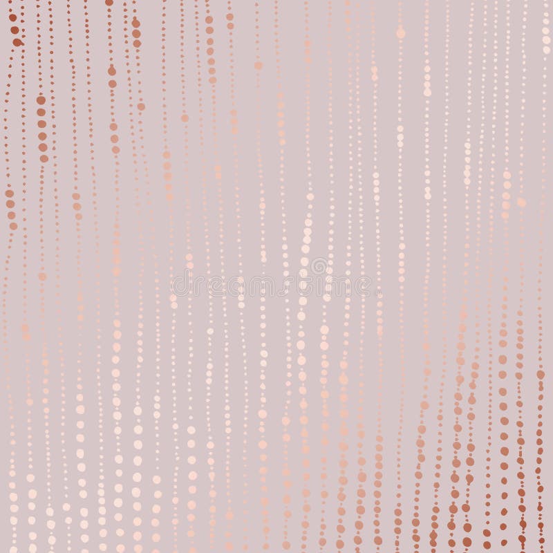 Abstract vector pattern with rose gold imitation. Decorative background stock illustration