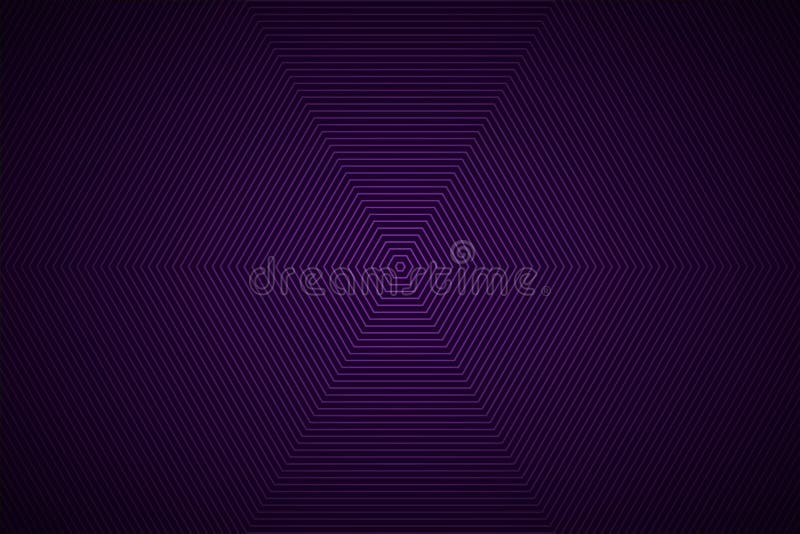 Abstract vector purple black hexagonal background vector illustration