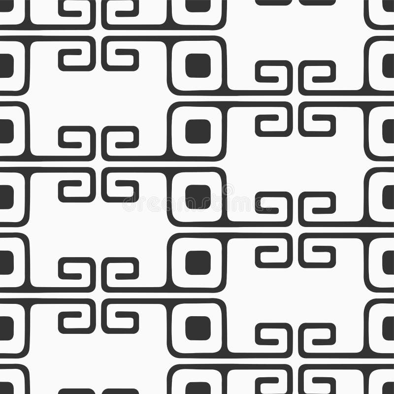 Abstract vector seamless pattern. Ancient ornament vector illustration
