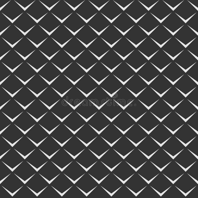 Abstract vector seamless pattern of repeating geometric shapes. Flat design. royalty free illustration