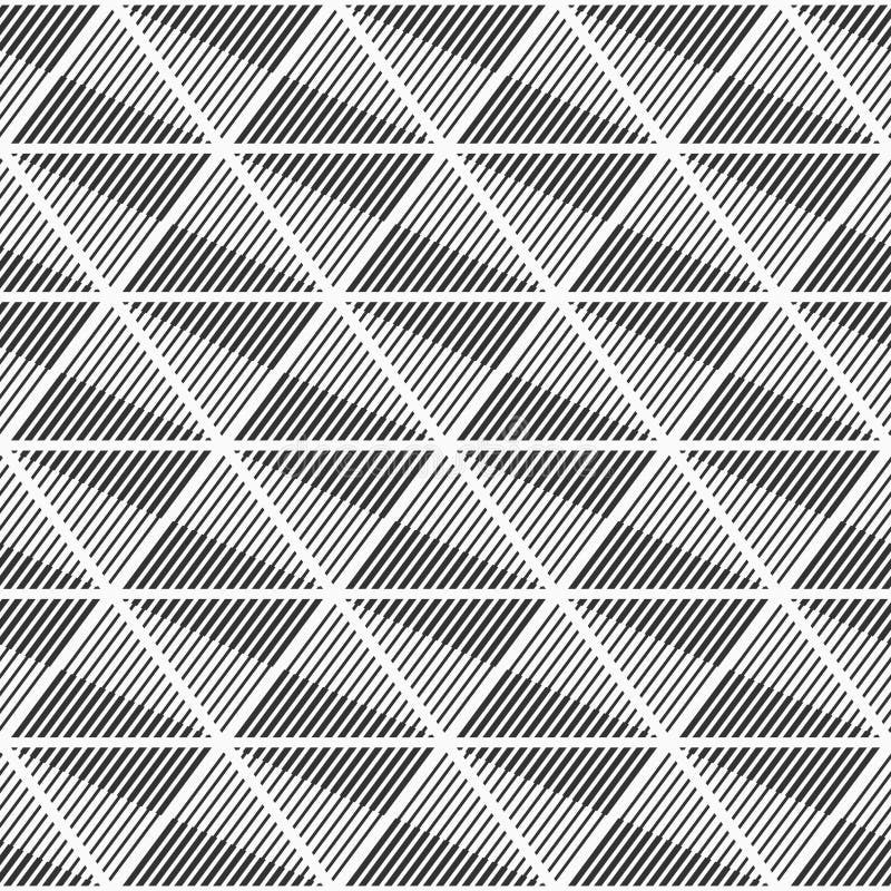 Abstract vector seamless pattern. Striped triangles pattern. Modern stylish texture vector illustration