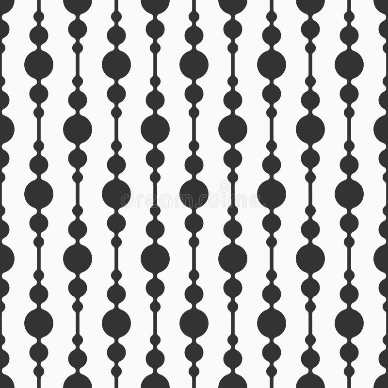Abstract vector seamless pattern. Thickening bands. Monochrome background royalty free illustration