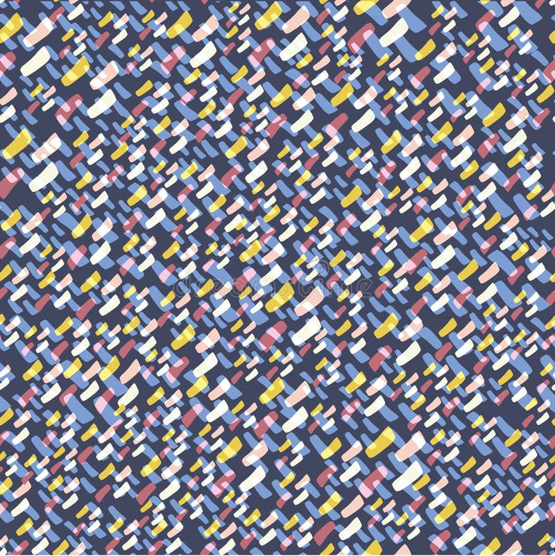 Abstract Vector Seamless Pattern Woven Texture with Hand Drawn ...