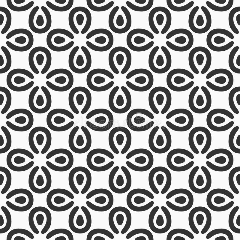 Abstract vector seamless petal pattern vector illustration