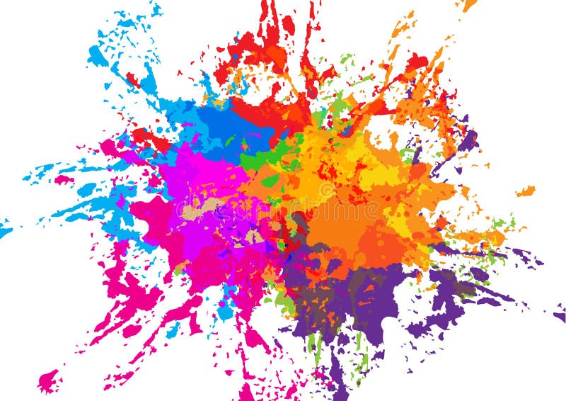 Abstract vector splatter colorful background design. illustration vector design vector illustration