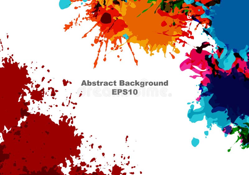 Abstract vector splatter paint color design background. vector splatter isolated on white background design. illustration vector royalty free illustration Abstract vector splatter paint color design background. vector splatter isolated on white background design. illustration vector royalty free illustration