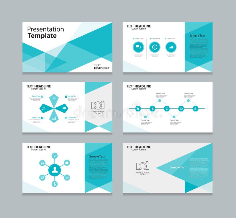 Abstract vector template presentation slides background design