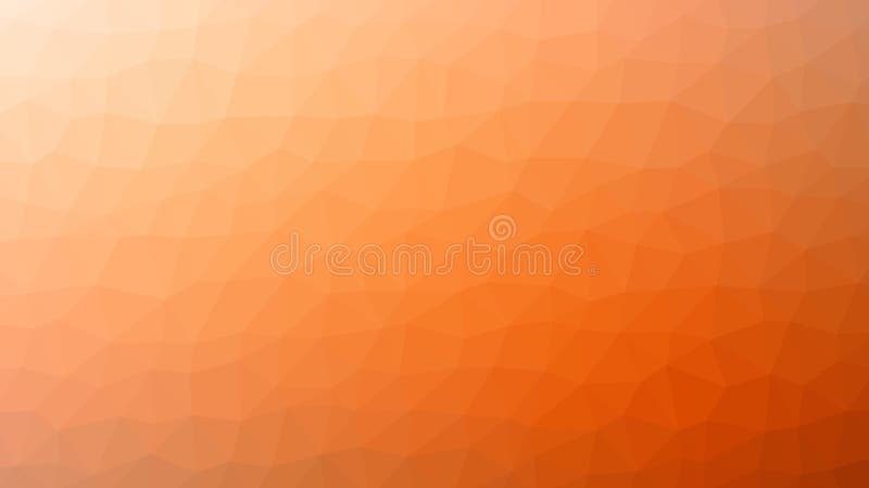Abstract vector trendy orange triangular pattern. Modern polygonal background HD format vector illustration