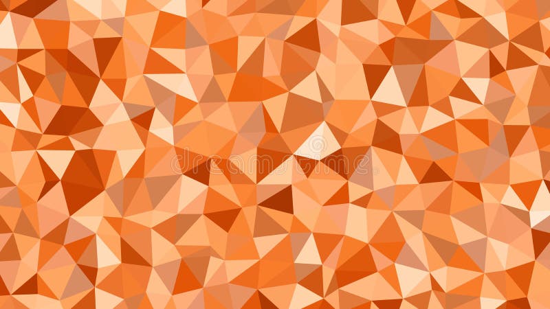 Abstract vector trendy orange triangular pattern. Modern polygonal background HD format royalty free illustration