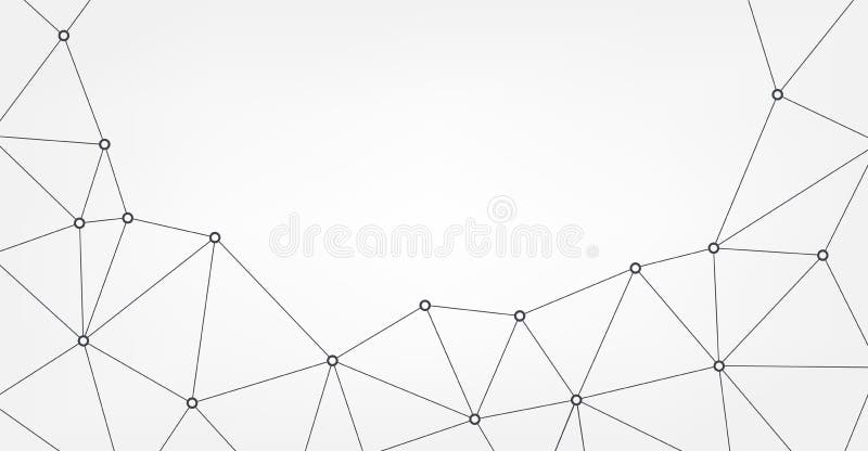 Abstract vector triangle pattern. Geometric polygonal network background. Molecule structure royalty free illustration Abstract vector triangle pattern. Geometric polygonal network background. Molecule structure royalty free illustration
