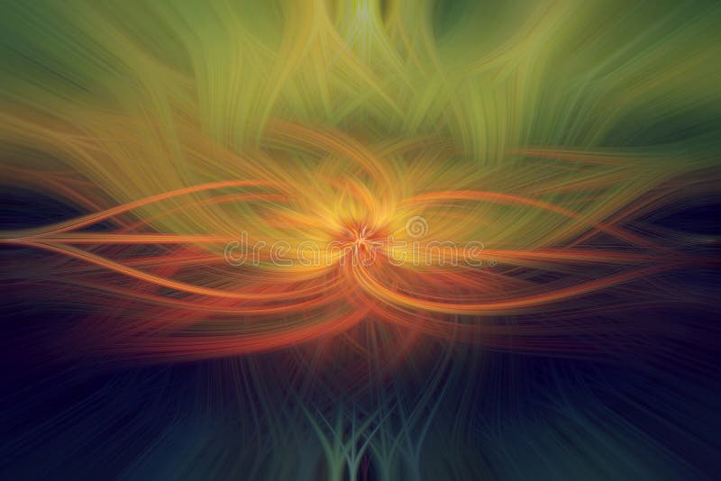 Abstract Twisted Light Fibers Effect with rays from the center Sun radiating rays in a pattern like a star exploding in a galaxy. Abstract Twisted Light Fibers Effect with rays from the center Sun radiating rays in a pattern like a star exploding in a galaxy.