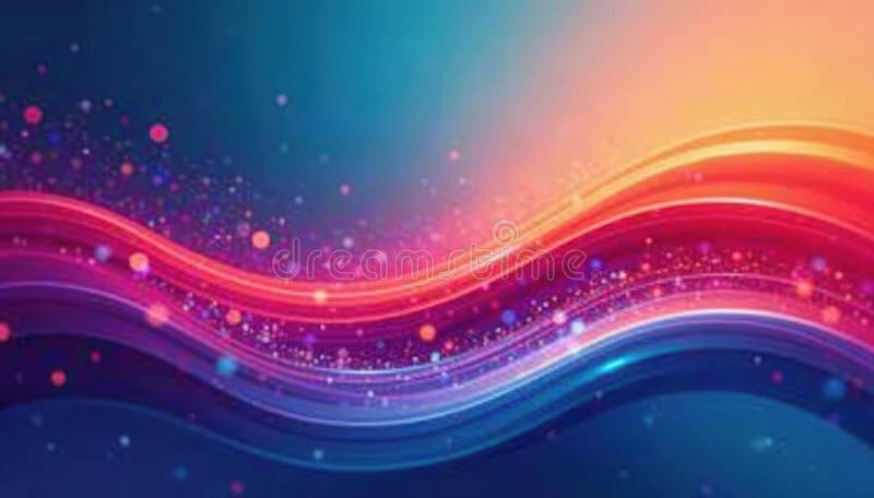Abstract vibrant gradient waves, blurred lines, dynamic energy , colorful, tone vector illustration