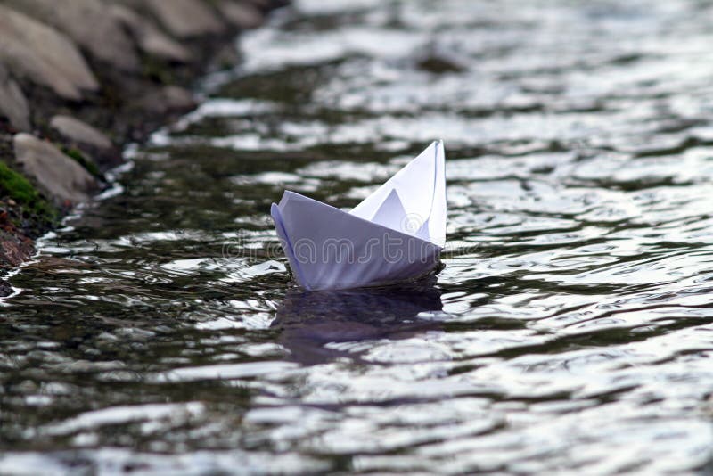 Abstract view of paper boat