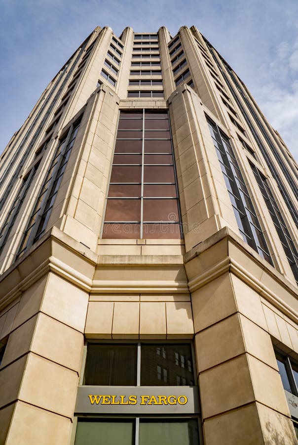 Abstract View of the Wells Fargo Tower Building, Roanoke, Virginia, USA stock images Abstract View of the Wells Fargo Tower Building, Roanoke, Virginia, USA stock images