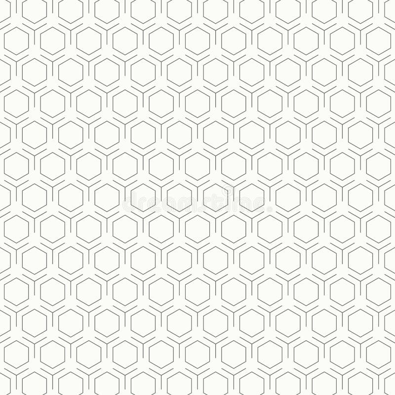 Abstract vintage black and white hexagon pattern design background. illustration vector eps10