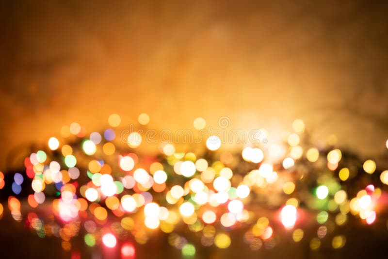 Abstract Vintage Christmas Lights Background Stock Photo Image of