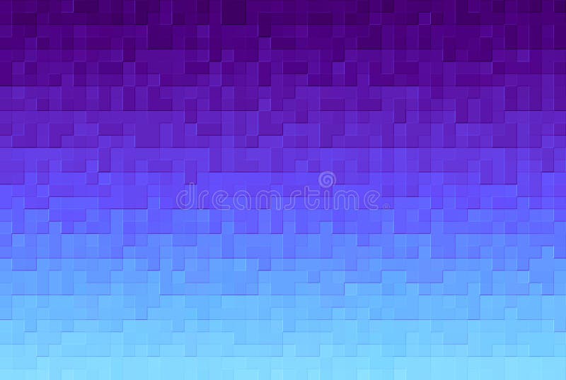 Abstract violet gradient background. Texture with pixel square blocks. Mosaic pattern royalty free illustration