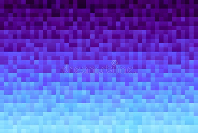 Abstract violet gradient background. Texture with pixel square blocks. Mosaic pattern royalty free illustration