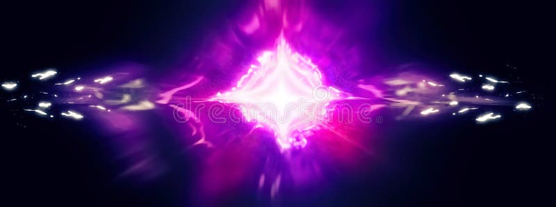 Abstract violet lumina explozie 3d ilustrație fundal royalty free illustration