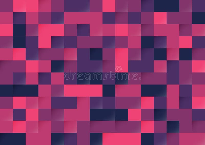 Abstract Pink Color Pixel Seamless Background. Modern Style Pattern ...