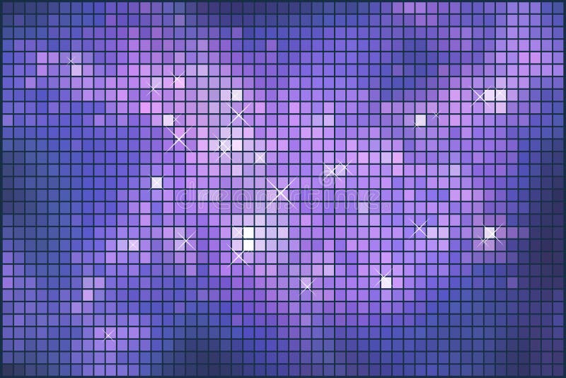 Abstract violet sparkling mosaic stock illustration