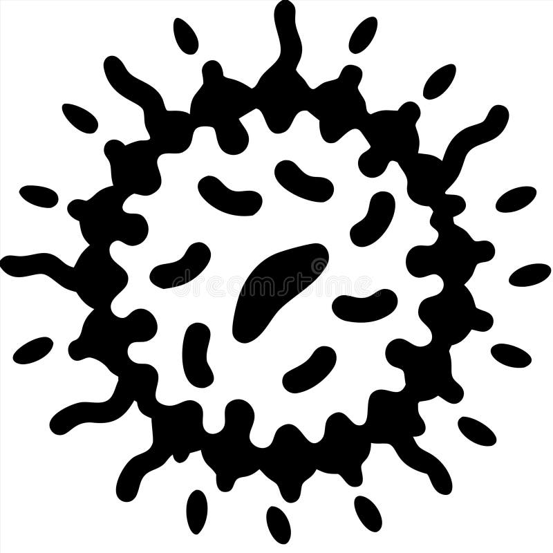 Abstract-Virus-Illustration für Wissenschafts- und Gesundheitsprojekte vektor abbildung