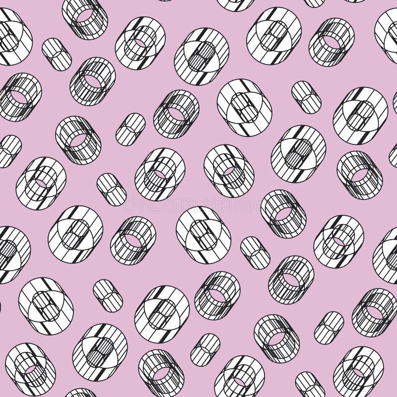 Abstract volumetric seamless pattern stock illustration Abstract volumetric seamless pattern stock illustration