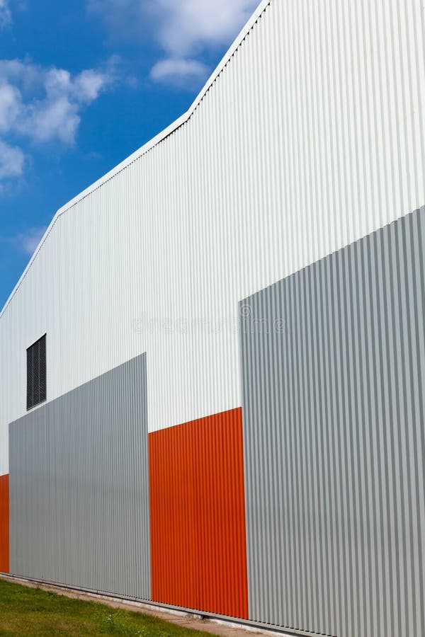 Abstract warehouse wall exterior royalty free stock image