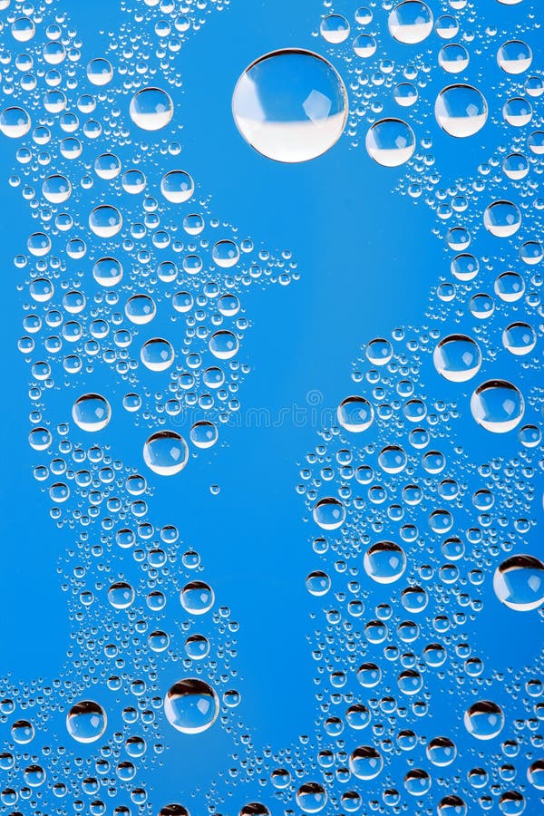 Abstract water background with big drop