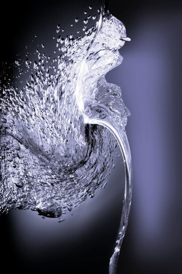 The abstract water splash stock photos