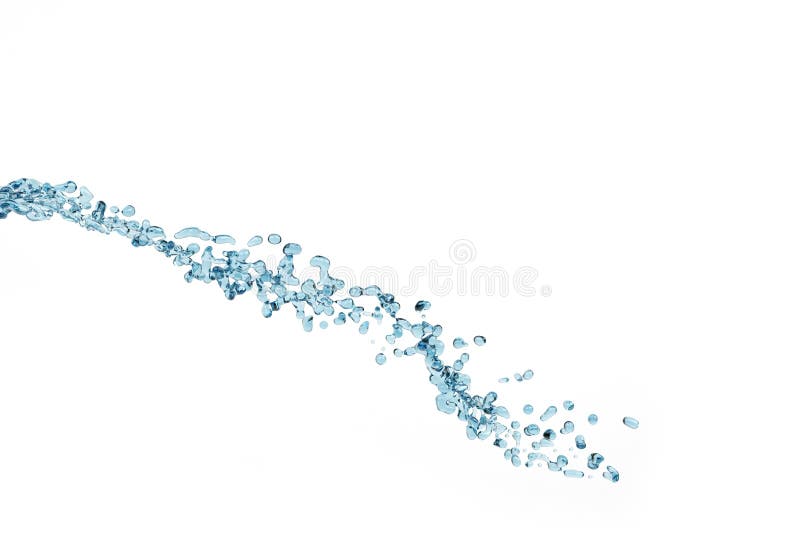 Abstract water, splash and bubble liquid