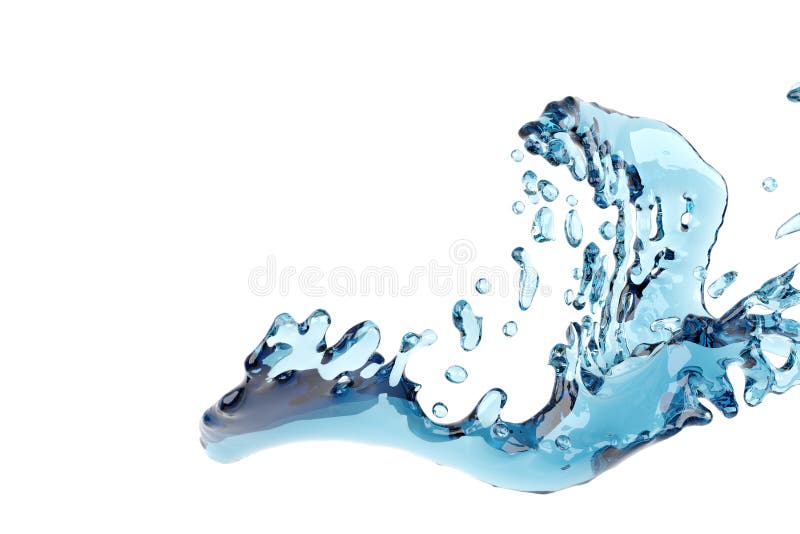 Abstract water splash and bubble liquid