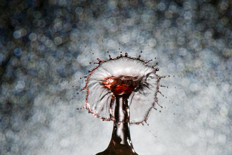 Abstract water splash red stock image. Image of fountain 22399289