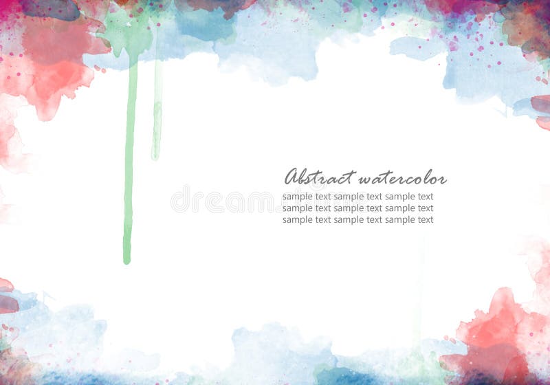 Abstract watercolor stock illustration