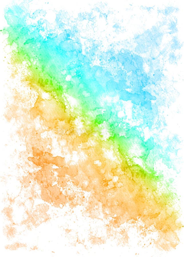 Abstract watercolor background with colored spots vector illustration