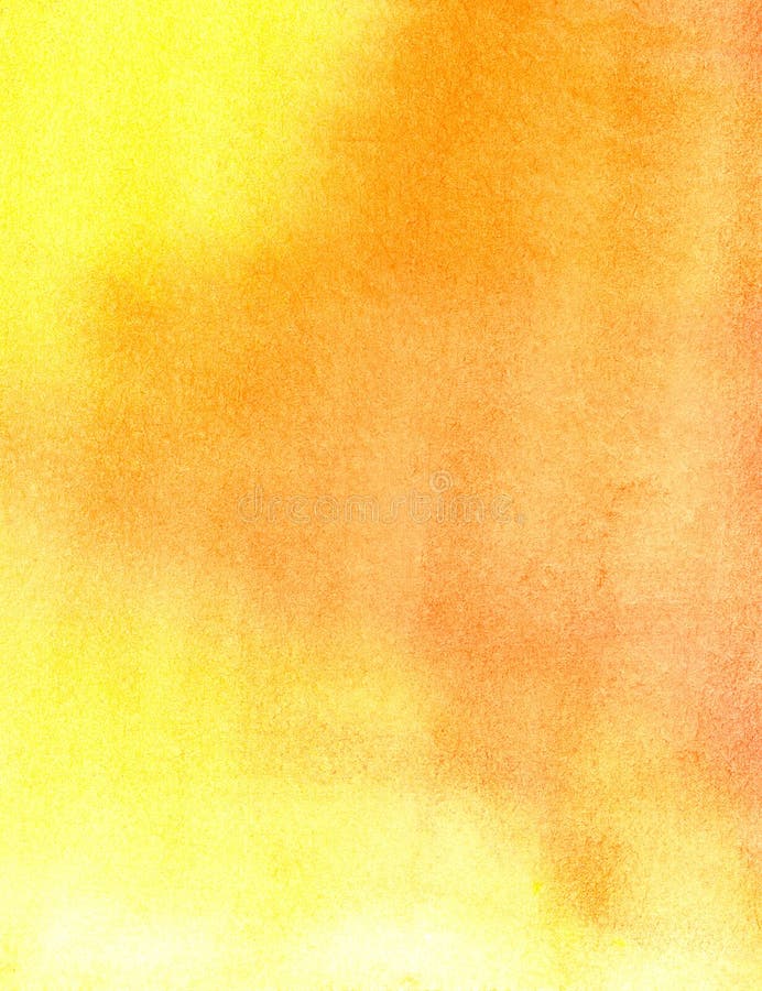 Abstract watercolor background. Yellow Fill on wet paper. Paper texture Hand-drawn watercolor illustration. stock illustration Abstract watercolor background. Yellow Fill on wet paper. Paper texture Hand-drawn watercolor illustration. stock illustration
